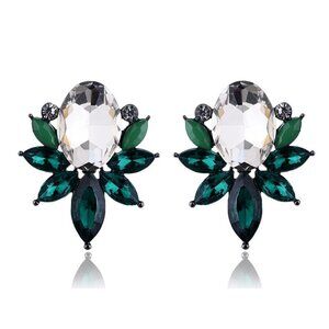 Green Stud Earrings